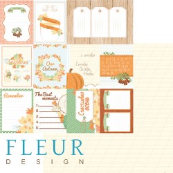 Double-sided sheet of paper Fleur Design Autumn Breath 