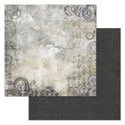 Двусторонний лист "Скорость без границ. Автомастерская", размер 30*30 см, 180гр (ScrapMania)