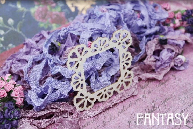 Чипборд Fantasy «Рамка узорная» размер 8,3х8,3 см