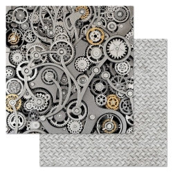 Двусторонний лист "Скорость без границ. Слаженная работа", размер 30*30 см, 180гр (ScrapMania)