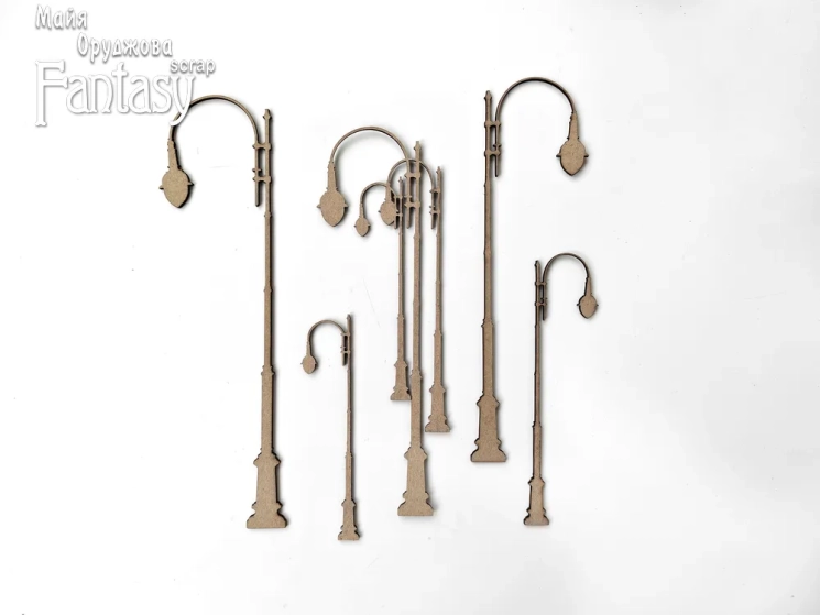 Чипборд Fantasy "Фонари 3866 ", толщина картона 2 мм