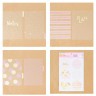 Набор ацетатных разделителей с фольгированием для планера АртУзор "Розовые облака", размер 16Х25 см, 6 листов