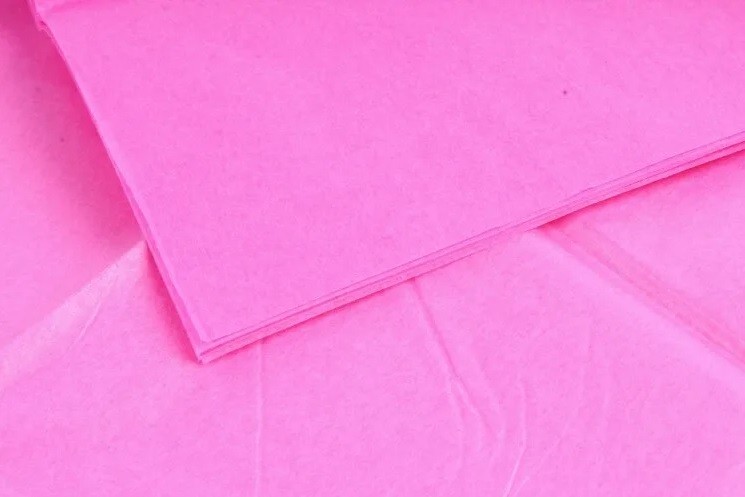 Paper "Tishyu" size 50x66 cm, color purple-pink, 1 sheet