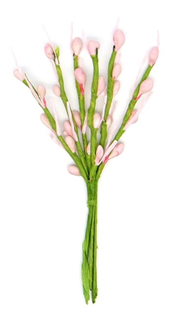 Декоративный букетик Рукоделие"Весенний" розовый, длина 11 см