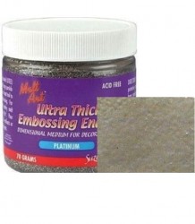 Powder for embossing UTEE (large particles) PLATINUM, 120ml