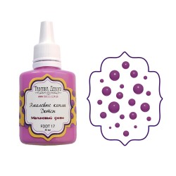 Enamel drops-beads (Dots) Fabrica Decoru, Raspberry jam color, 30 ml