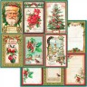 Набор двусторонней бумаги для скрапбукинга Stamperia "Classic Christmas" 15,2х15,2 см, 10 листов, 190 гр\м2