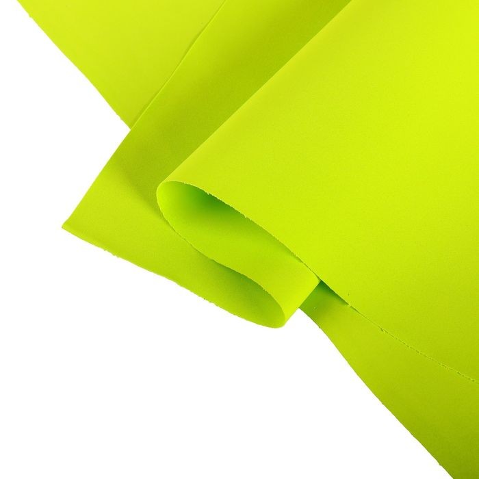 Foamiran Iranian "Yellow-green", size 60x70 cm, thickness 1 mm