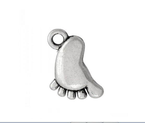 Silver "Heel" pendant, size 0.7 cm, 1 pc