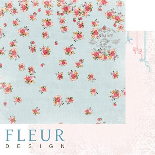 Double-sided sheet of paper Fleur Design Marshmallow "Wind blow", size 30. 5x30. 5 cm, 190 g/m2