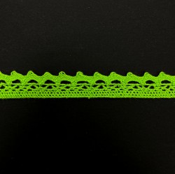 Кружевная лента "Зеленая", ширина 1,2 см, отрез 50 см