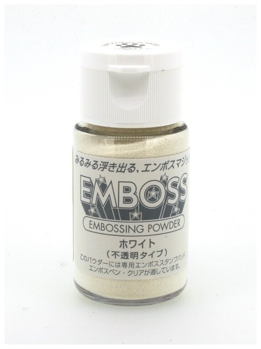 Matte "Tsukineko" embossing powder, white, 30 ml