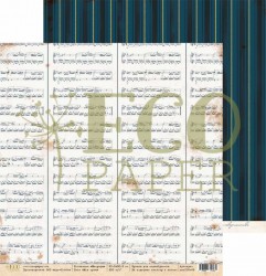 Двусторонний лист бумаги EcoPaper Мемуары "Моя муза" размер 30,5*30,5см, 250гр