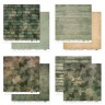 A set of Mr. Painter double-sided paper " Around me.Khaki", size 20x20 cm, 190g/m2