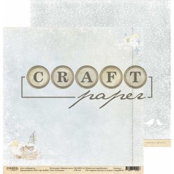 Double-sided sheet of paper CraftPaper Winter angel 