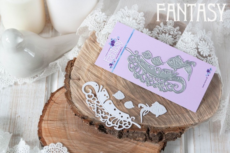 Cutting knife Fantasy "Sea Illusion" size 8.5*4.9 cm (1)