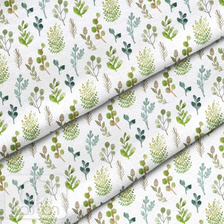 Fabric 100% cotton Poland "Green grass", size 50X50 cm