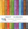 1/2 Set of double-sided paper Galeria papieru " Best Wishes. Best wishes" 6 sheets, size 30x30 cm, 200 gr/m2