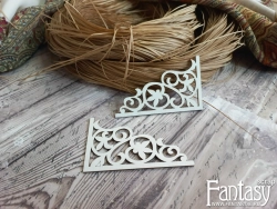 Чипборд FantasyScrap "Угловой орнамент", Fch-3977  размер 7*4,2 см