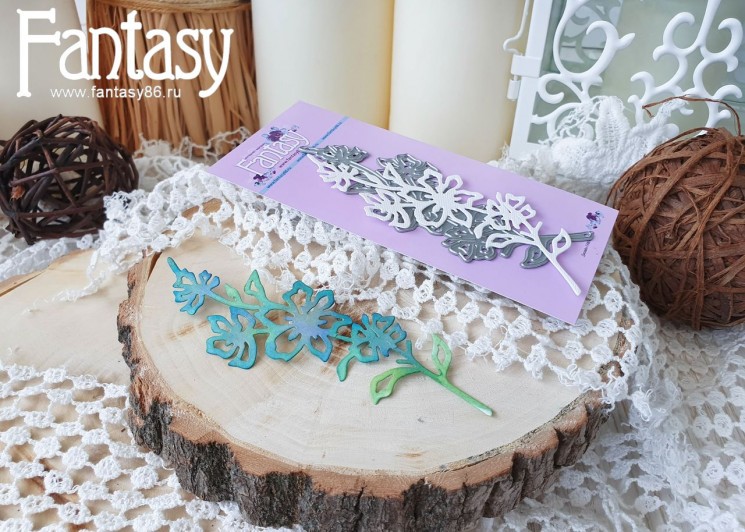 Нож для вырубки Fantasy «Цветущий побег 1346»  