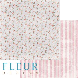 Двусторонний лист бумаги Fleur Design Вишневый десерт "Цветение", размер 30,5х30,5 см, 190 гр/м2