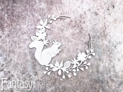 Чипборд Fantasy "Белочка 3932", размер 12*12 см 