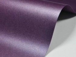 Дизайнерская бумага Фиолетовая с синим металликом, А4, плотность 290 гр/м2