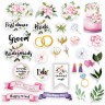 Set of die-cuts Fabrika Decoru collection "Wedding of our dream" 65 pcs