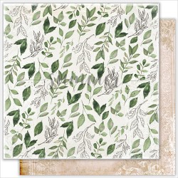 Двусторонний лист бумаги Summer Studio Antique garden "Fallen leaves" размер 30,5*30,5см, 190гр