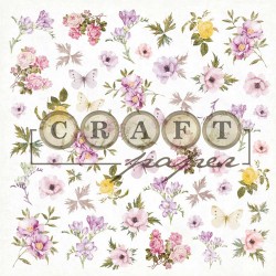 One-sided sheet of CraftPaper paper I will pick a bouquet 