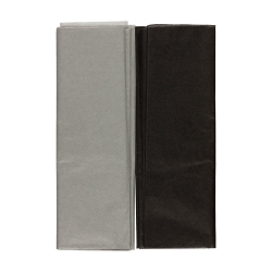 Бумага "Тишью" Stilerra размер 50х70 см, цвет черный/серый