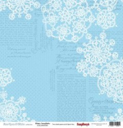 Double-sided sheet of Scrapberry's paper Once in winter 
