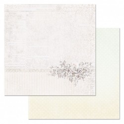 Двусторонний лист бумаги ScrapMania "Цветочная вуаль.Страница", размер 30х30 см, 180 гр/м2