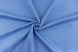Искусственная односторонняя замша "Сине-голубая", размер 45х50 см 