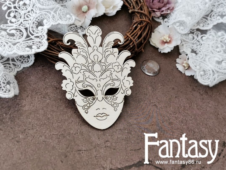 Чипборд Fantasy «Маска 3663» размер 9,5*7,1 см