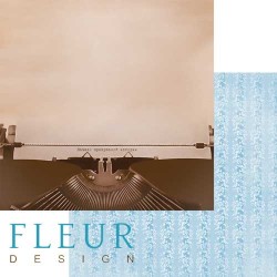 Double-sided sheet of paper Fleur Design Flea market 