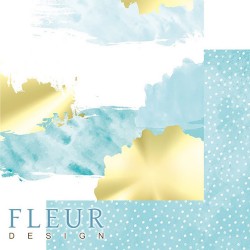 Double-sided sheet of paper Fleur Design Pretty tiffany 