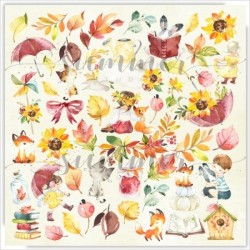One-sided sheet of paper Summer Studio Autumn stories size 30.5*30.5 cm, 190gr