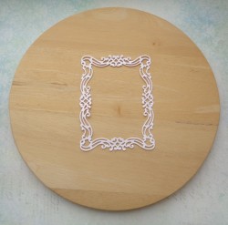 Cutting openwork frame upgrade for photos white paper cardstock 290 gr. 