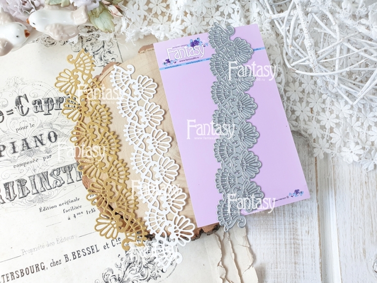 Нож для вырубки Fantasy «Кружево 1657» размер 17*3,8 см