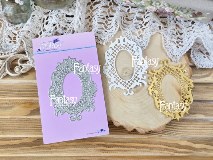 Нож для вырубки Fantasy « Рамка Элегантный Узор 1694», размер 7*9,5 см