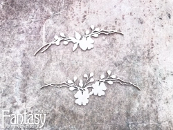 Чипборд Fantasy "Ветки 3930", размер 10*3,5 см 