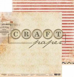 Двусторонний лист бумаги CraftPaper Шерлок "Детектив" размер 30,5*30,5см, 190гр