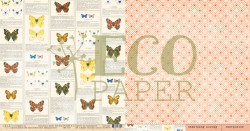 Double-sided sheet of paper EcoPaper Butterfly Atlas 