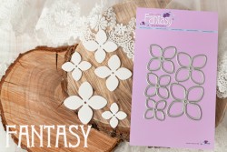 Нож для вырубки Fantasy  «Плюмерия квадро» 5 шт (1)