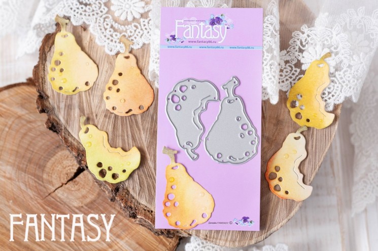 Knives for cutting Fantasy "Pears 2 pcs" size 6.7*5.2 cm