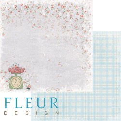 Двусторонний лист бумаги Fleur Design Вишневый десерт "Урожай", размер 30,5х30,5 см, 190 гр/м2