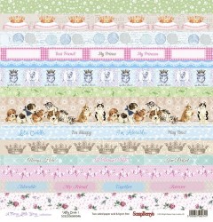 Double-sided sheet of paper Scrapberry's Shabby cats 