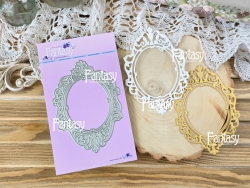 Нож для вырубки Fantasy « Рамка Резная Роскошь 1695», размер 7,8*11 см 