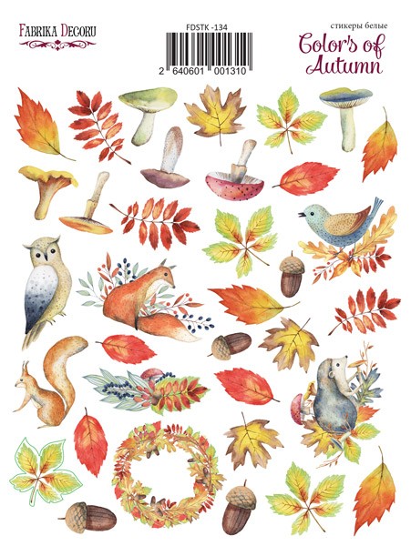 Fabrika Decoru sticker set " Colors of autumn 134" 